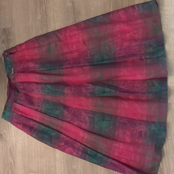 Geiger made in Austria Vintage pleated maxi skirt size 42 - Picture 1 of 7